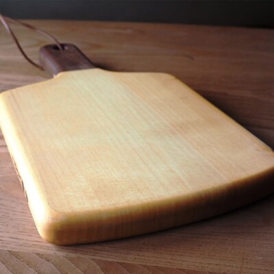 銀杏のまな板 角型手付き BW 耐水加工 (L40×W23×T2.8cm) 