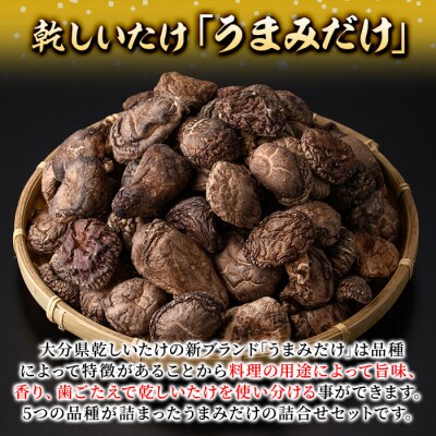 乾しいたけ 「うまみだけ」 (計400g・80g×5袋)