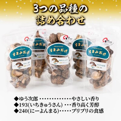 乾しいたけ 「うまみだけ」 (計400g・80g×5袋)