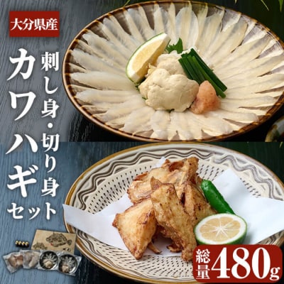 大分県産 カワハギ 刺身 ・ 切身 セット (総量480g) 