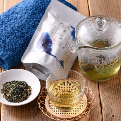 藍のお茶 ティーパックと藍染めフェイスタオルのセット