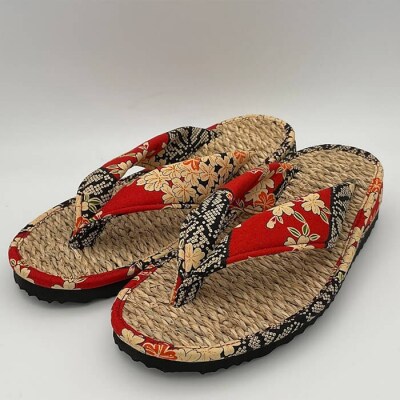 七島い(しちとうい) 草履幅広(Mサイズ・なおみ赤)