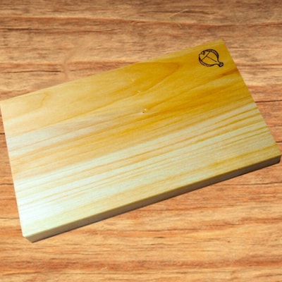銀杏のまな板 耐水加工 (L37×W22×T2.8cm・並級) 