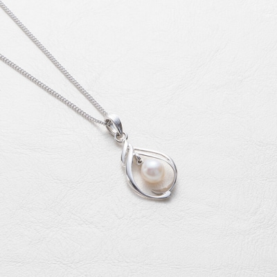 アコヤ真珠 ネックレスB (6mm珠・チェーン40cm) 