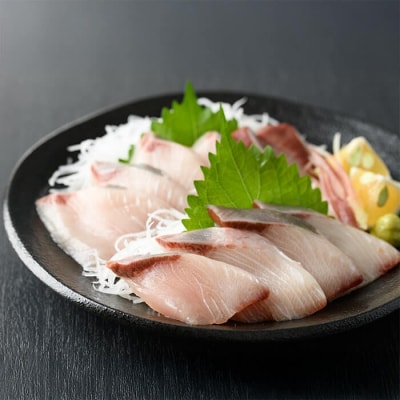 ハマチ 刺身 セット (計400g・ハマチ100g×4皿、醤油30ml×4個)