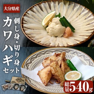 大分県産 カワハギ 刺身 ・ 切身 セット (総量540g) 