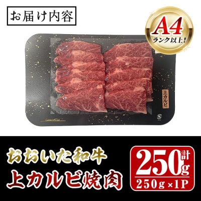 おおいた和牛 A4ランク以上! 上カルビ 焼肉 (250g) 