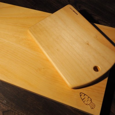 銀杏のまな板耐水加工2枚組 