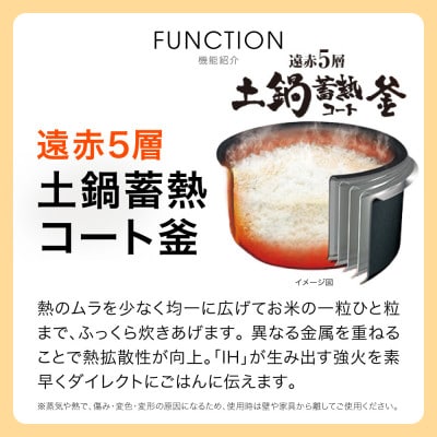 タイガー魔法瓶 IHジャー炊飯器 3合炊き JPF-G055WL(ホワイト) 炊飯器 家電