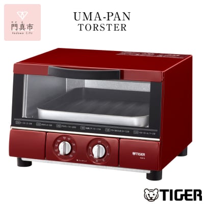タイガー魔法瓶 トースター うまパン オーブントースター(レッド)　KAE-G13NR