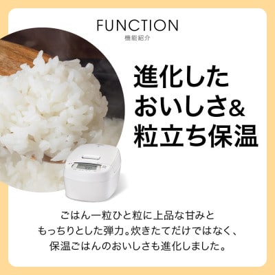 タイガー魔法瓶(TIGER) 炊飯器 5.5合  圧力IH オフブラック   JPV-X100KO