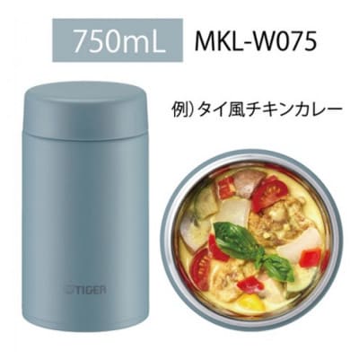 タイガー魔法瓶　真空断熱フードジャー MKL-W075 クラウドブルー AL 750mL