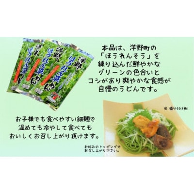 洋野ほうれん草めん200g×6袋