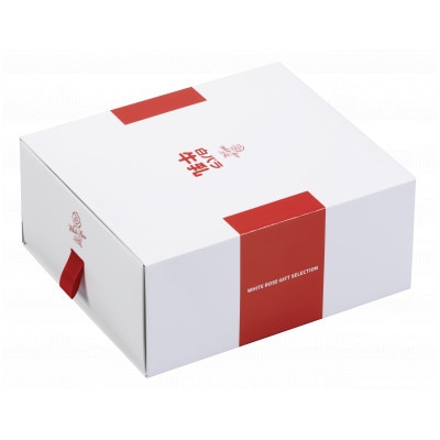 白バラ生ロールケーキギフト