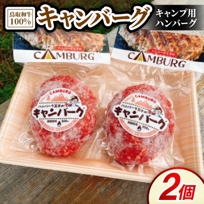 キャンバーグ300g×2個(鳥取和牛100%キャンプ用ハンバーグ)