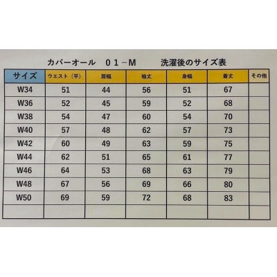 カバーオール(大戦モデル・01-M)サイズ:W34
