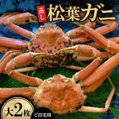【先行予約】【蒸し】ご自宅用　松葉ガニ　大　2枚(1枚800～940g前後)※11月中旬から順次発送