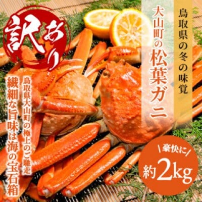 【11月中旬以降順次発送】[冷凍]訳あり松葉ガニ約2kg詰め合わせ　 OM-13-1