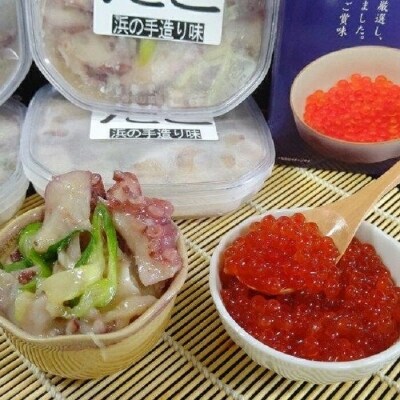 【年内配送可○】★たこ酢味噌和え130g×4P、醤油いくら500g×1P C-66015