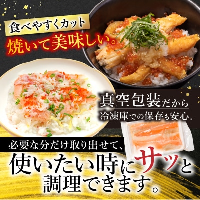 【年内配送可○】塩サーモンハラス220g×10パック A-09021