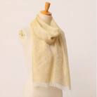 【絹100%】博多織ストール　比礼 涼(イエロー)