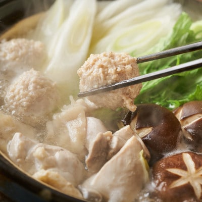 【博多名物】福岡県産ハーブ鶏水炊き&国産牛もつ鍋(醤油味)食べ比べセット　各2人前(那珂川市)
