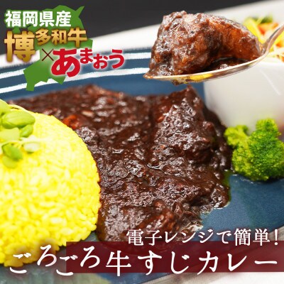 博多和牛100%使用!!あまおうがほのかに香る牛すじゴロっとカレー(170g×15袋)(那珂川市)