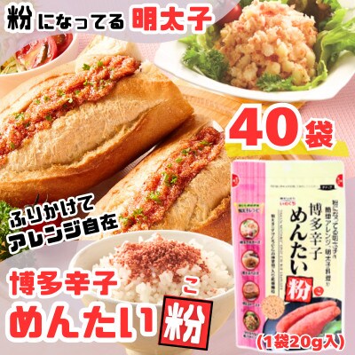 【井口食品 いのくち】博多辛子めんたい粉(こ)20g×40袋(那珂川市)