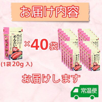 【井口食品 いのくち】博多辛子めんたい粉(こ)20g×40袋(那珂川市)
