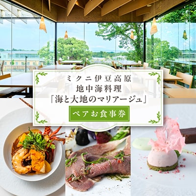【ミクニ伊豆高原】地中海料理「海と大地のマリアージュ」ペアお食事券