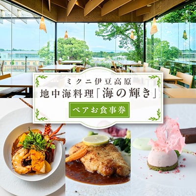 【ミクニ伊豆高原】地中海料理「海の輝き」ペアお食事券