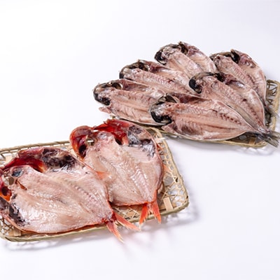 干物8枚セット【平蔵セット2】　平蔵のトロあじ6枚・特金目鯛2枚　伊豆の干物詰め合わせ静岡県伊東市