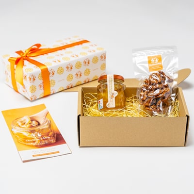 ギフトセット:伊豆産レモンのドライフルーツのハチミツ漬けと胡桃のハチミツキャラメリゼのセット