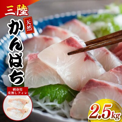 三陸産 カンパチ 刺身 2.5kg [kouyou023]