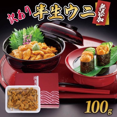 訳あり 半生うに 100g [kama032_1]