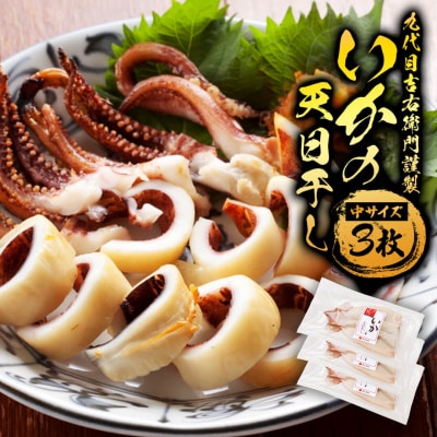 いかの天日干し 中サイズ 3枚