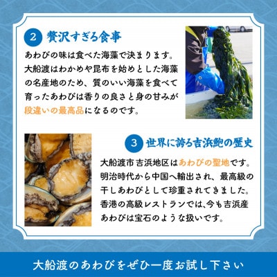 あわび煮貝 2個 [木目箱][nomura041-2]