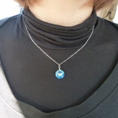 [5650-0371]復興の光(スワロフスキーアクセサリー)ネックレスピアスセット