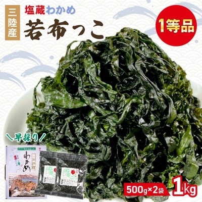 若芽っこ 塩蔵わかめ 500g×2袋