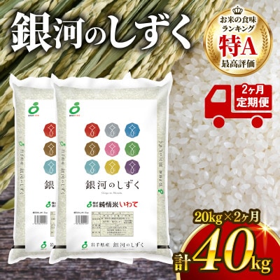 【毎月定期便】銀河のしずく 20kg[owada017_2k]全2回