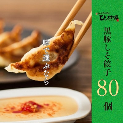 かごしま黒豚しそ餃子80個(タレ付)