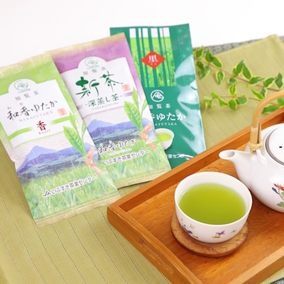 ゆっくりした時間を♪知覧茶(香・深むし茶・里)飲み比べセット