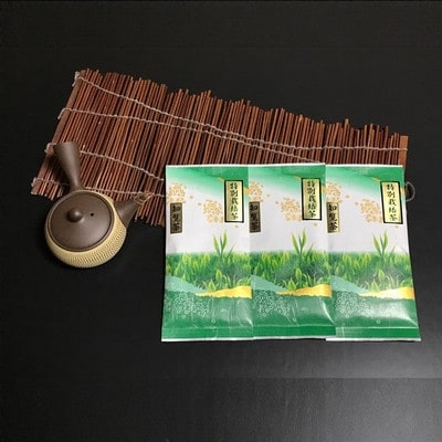 【のし付き・お中元】お茶で健康!こだわりの知覧茶3本セット