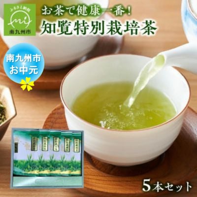 【のし付き・お中元】知覧特別栽培茶5本セット