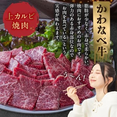 かわなべ牛 上カルビ焼肉 約400g