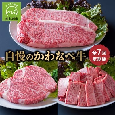 【発送月固定定期便】自慢のかわなべ牛定期便全7回