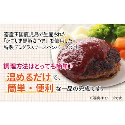 「かごしま黒豚さつま」デミグラスハンバーグ20個セット