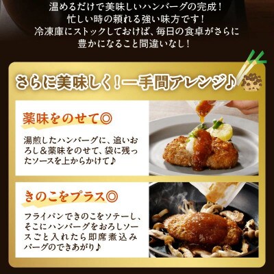 【毎月定期便】かごしま黒豚ハンバーグおろしソース10個(南九州市)全3回