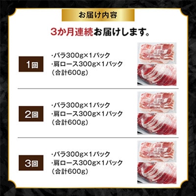 【毎月定期便】お鍋が好きな方にオススメ!かごしま黒豚しゃぶしゃぶ(南九州市)全3回