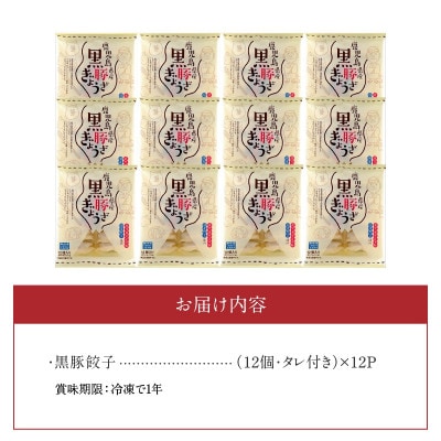 鹿児島黒豚餃子12P(計144個)